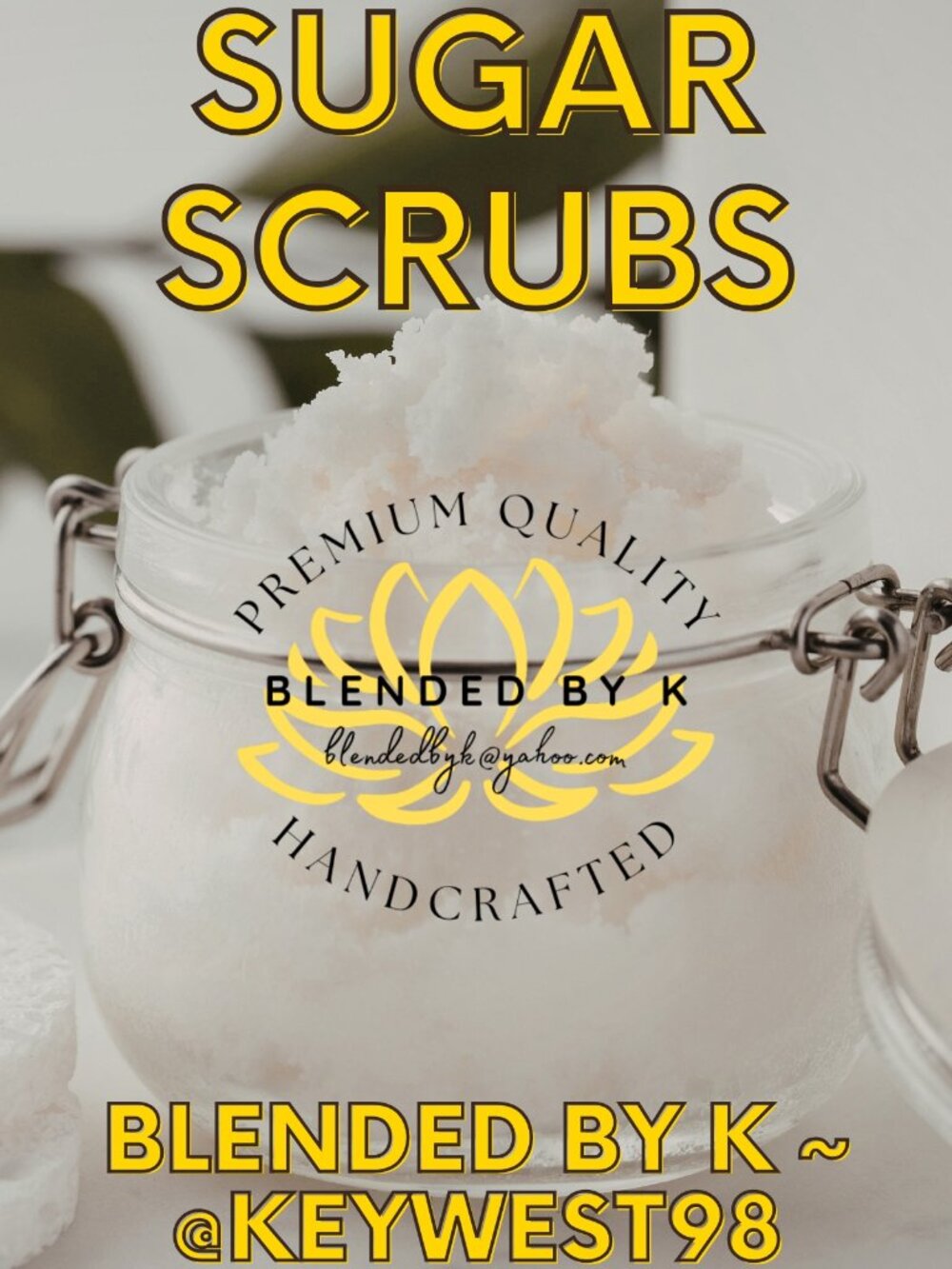 Sugar Scrubs by Blended by K ~ 8 oz